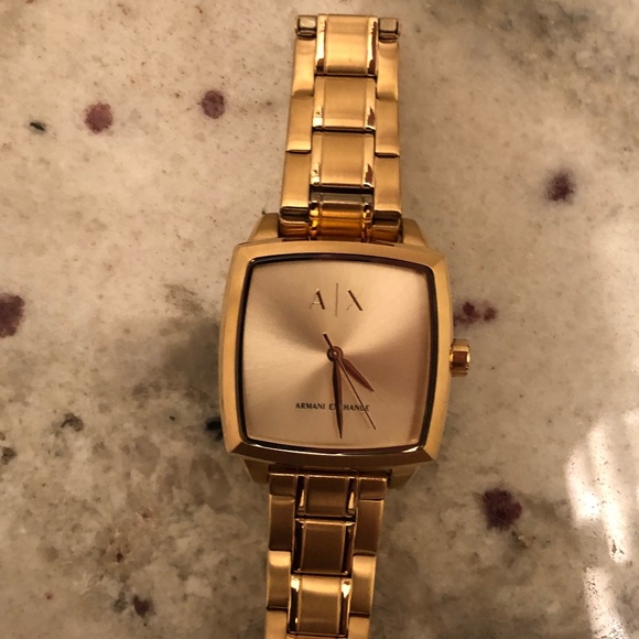 Women's Gold Armani Exchange Watch - Picture 1 of 2